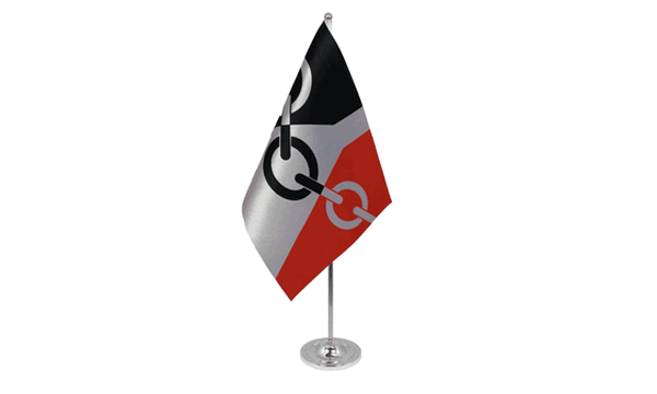 Black Country Satin Table Flag